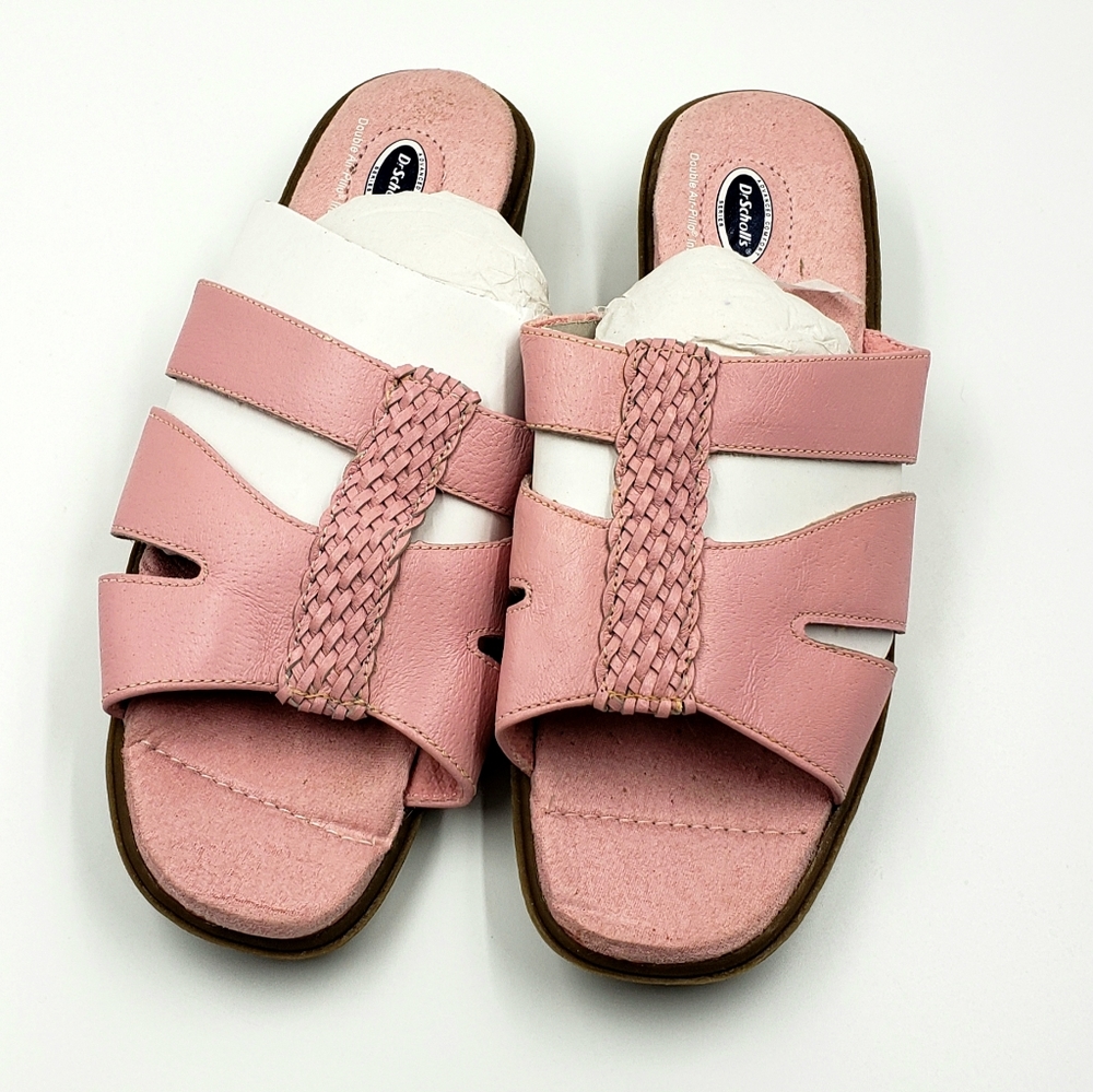 Dr. Scholls Pink Leather Slides